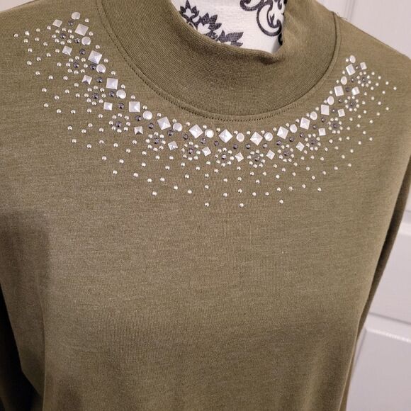 Sara Morgan Green gemed neckline top - Picture 4 of 7